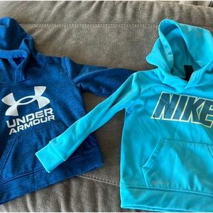 2T - Nike and UA hoodies